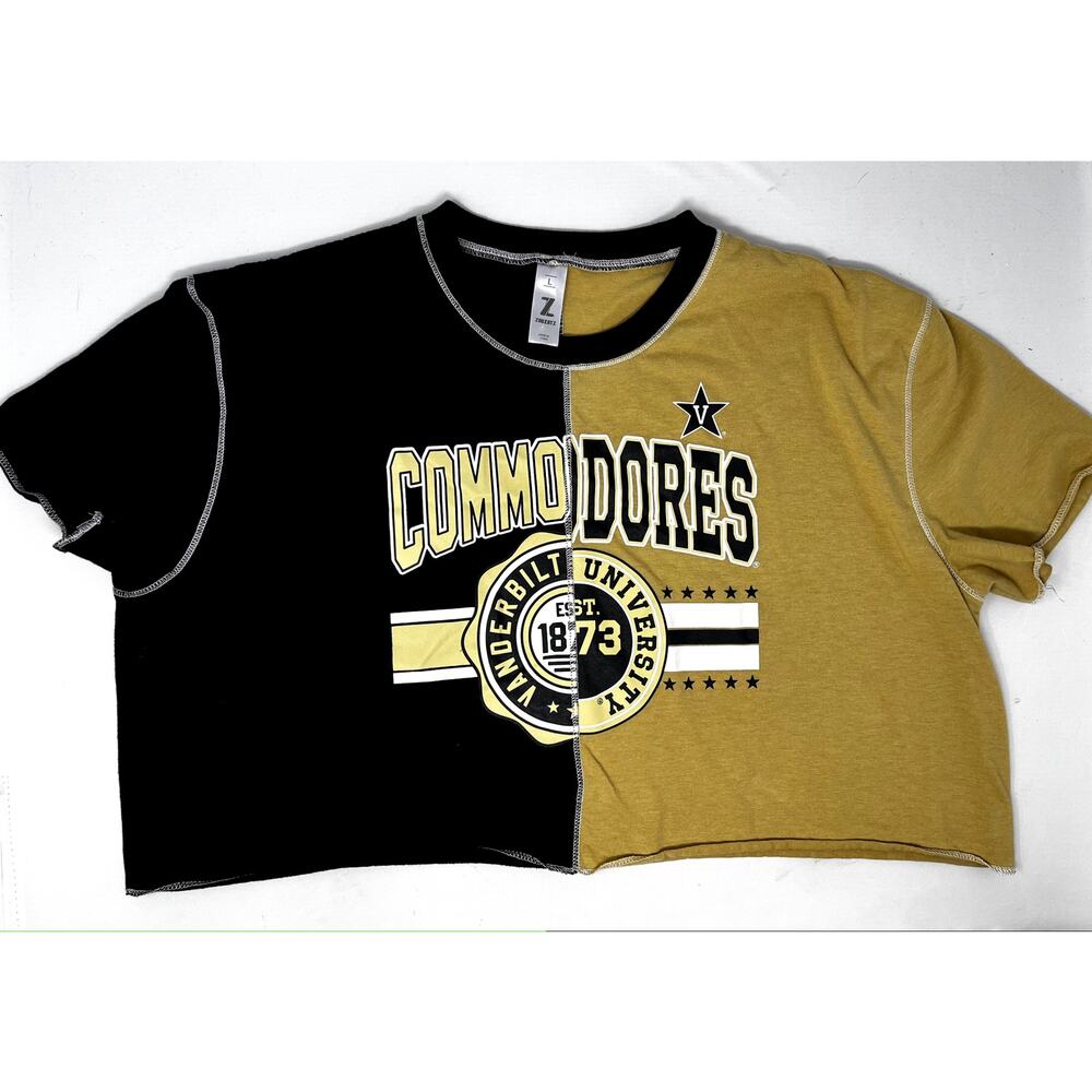 Zoozatz Vanderbilt University Women's Crop Top size L Pre-Owned good condition